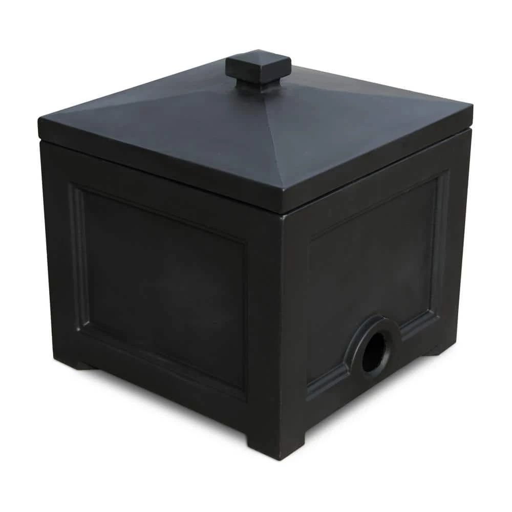 Mayne Fairfield Garden Hose Bin in Black