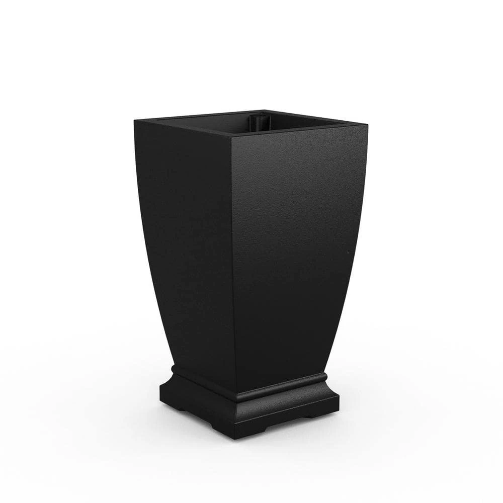 Mayne Acadia 28 in. Tall Self-Watering Black Polyethylene Planter - Image 4