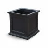 Mayne Fairfield 28 in. Square Black Polyethylene Planter