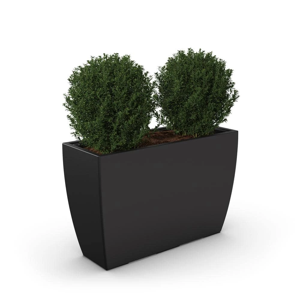 Mayne Kobi Trough Black Polyethylene Planter
