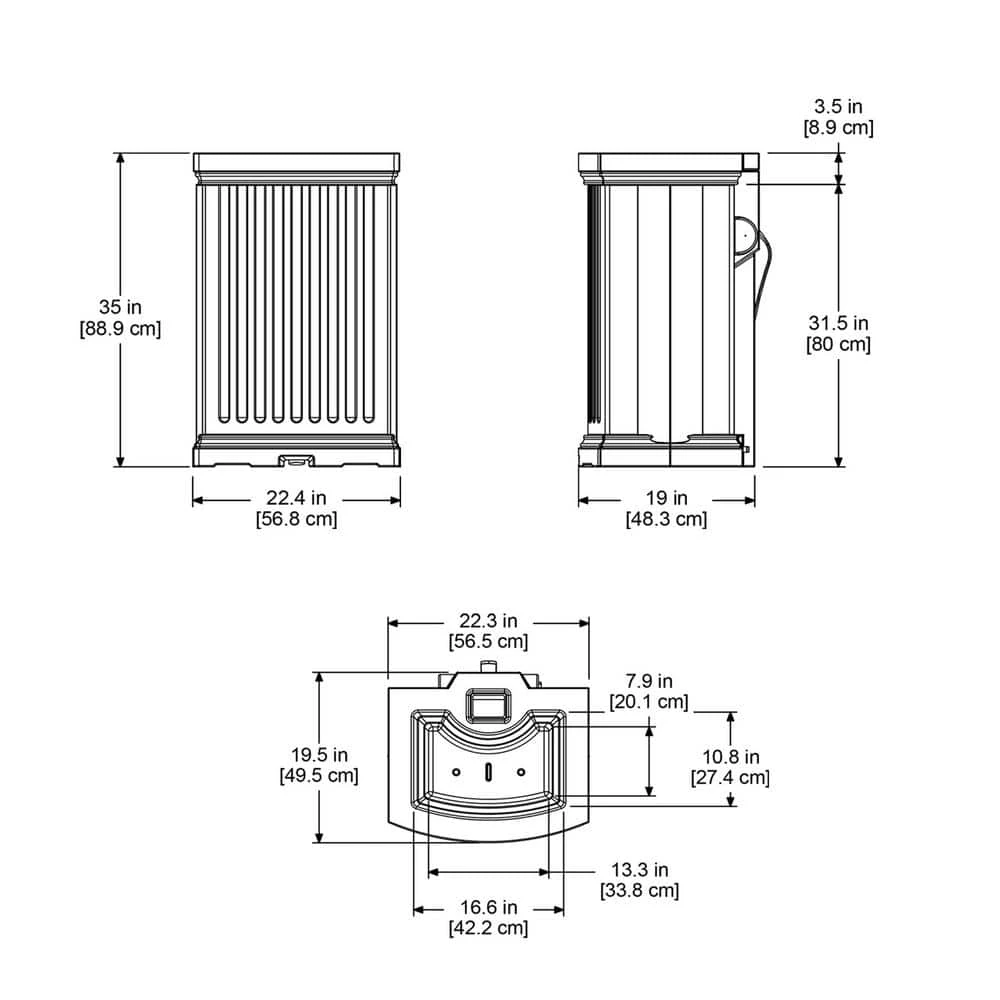 Mayne Madison 40 Gal. Black Polyethylene Rain Catcher - Image 8