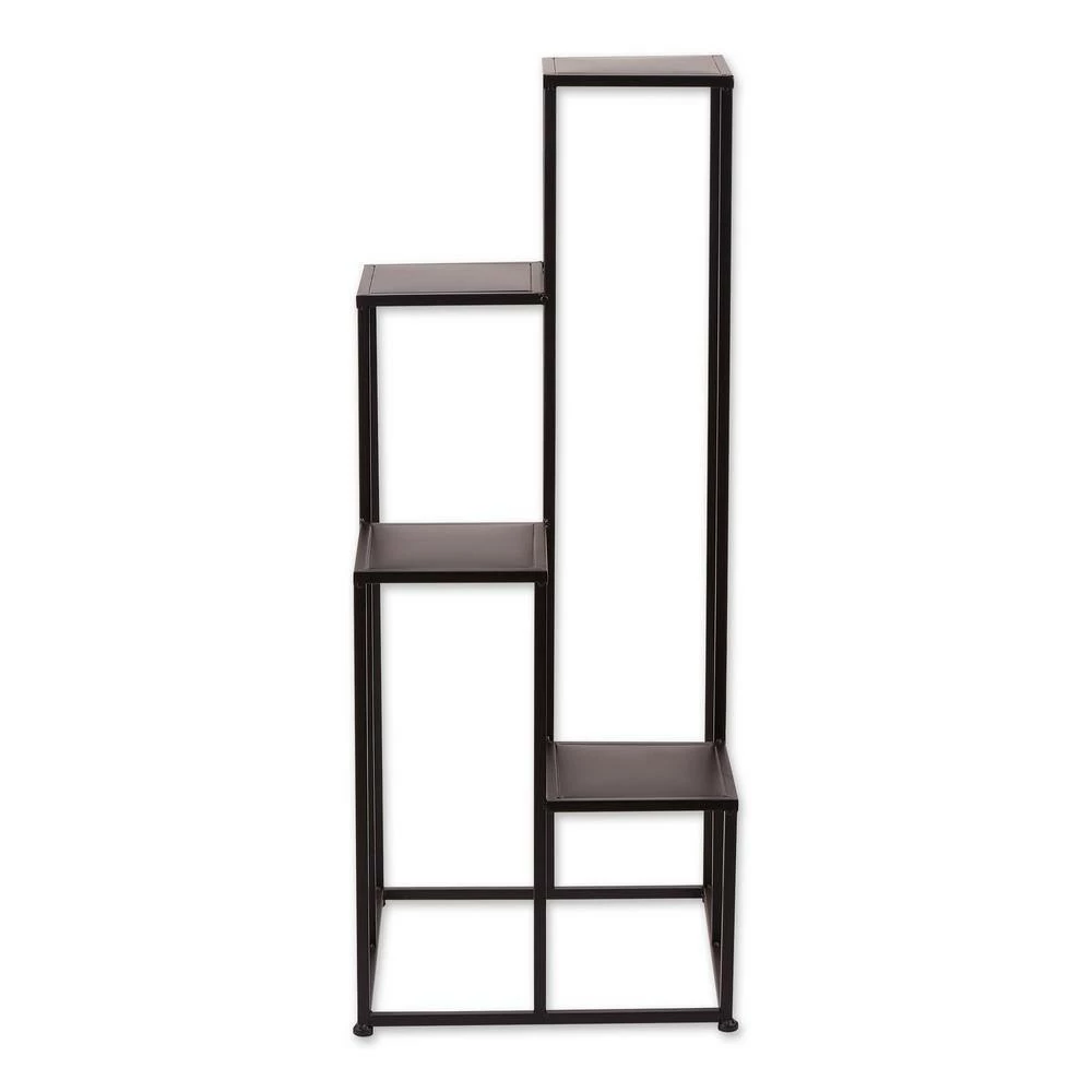 Zingz & Thingz 15.75 in. x 15.75 in. x 39.25 in. Modern Iron Plant Stand 4-Tier - Image 2
