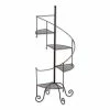 Zingz & Thingz Spiral Showcase Iron Plant Stand 17 in. x 16.5 in. x 39 in.