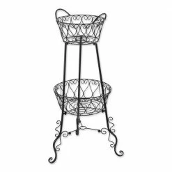 Zingz & Thingz 19.5 in. x 19.5 in. x 39.5 in. Plant Stand (2-Tier)