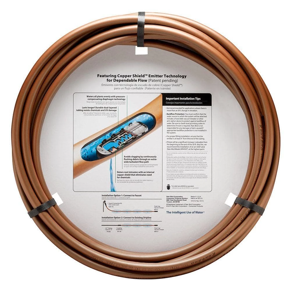 Rain Bird 1/2 in. x 50 ft. Sub-Surface Drip Emitter Tubing Coil - Image 3