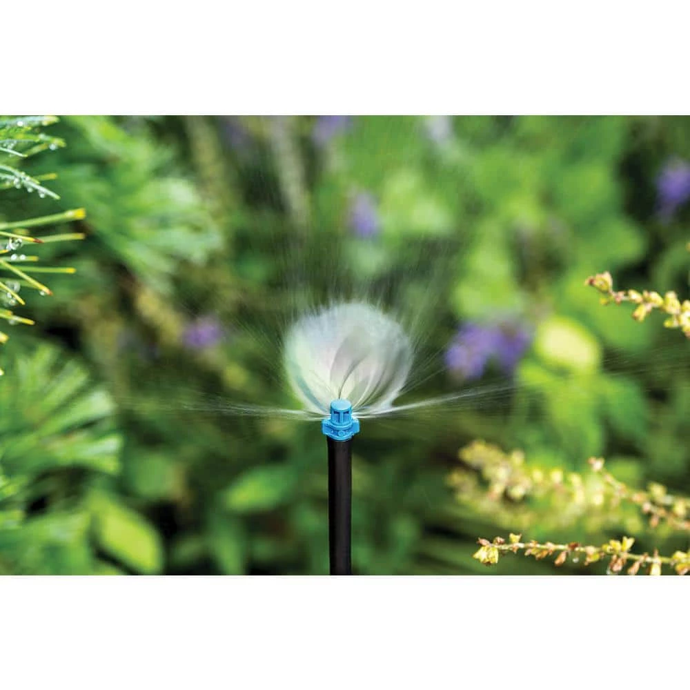 Rain Bird Fan Spray Close Coverage 11 GPH Micro Sprinkler, Half On Riser with Stake - Image 2