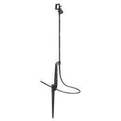 Rain Bird Adjustable Rotary Micro Sprinkler, Full Pattern Riser with Stake
