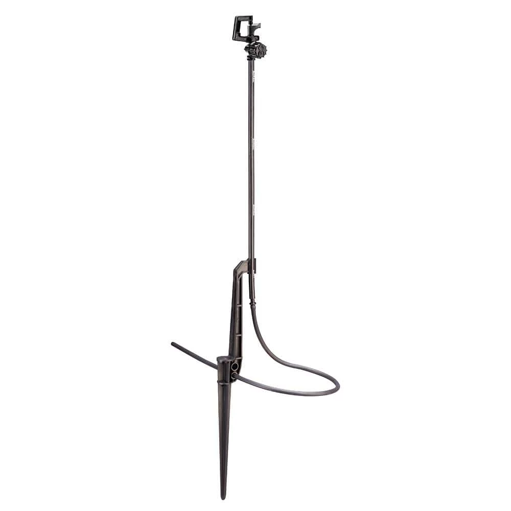 Rain Bird Adjustable Rotary Micro Sprinkler, Full Pattern Riser with Stake