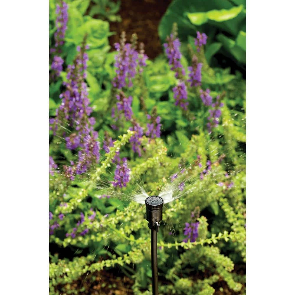 Rain Bird Rectangular Pattern Spray 12 GPH Micro Sprinkler, Half Pattern Riser with Stake - Image 2
