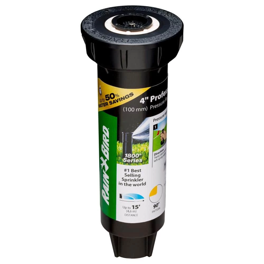 Rain Bird 1804 Dual Spray Quarter Pattern 4 in. Pop-Up PRS Spray Head - Image 2