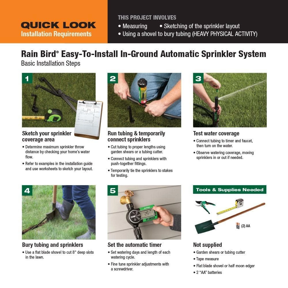 Rain Bird Easy to Install In-Ground Automatic Sprinkler System - Image 7