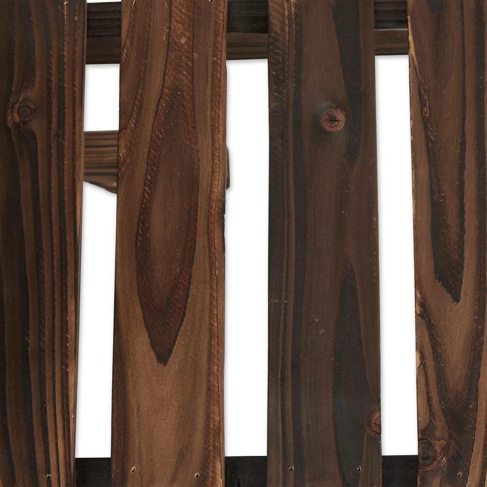 Zingz & Thingz 27.75 in. x 9.5 in. x 19.5 in. Zigzag Pallet Iron Plant Stand 3-Tier - Image 3