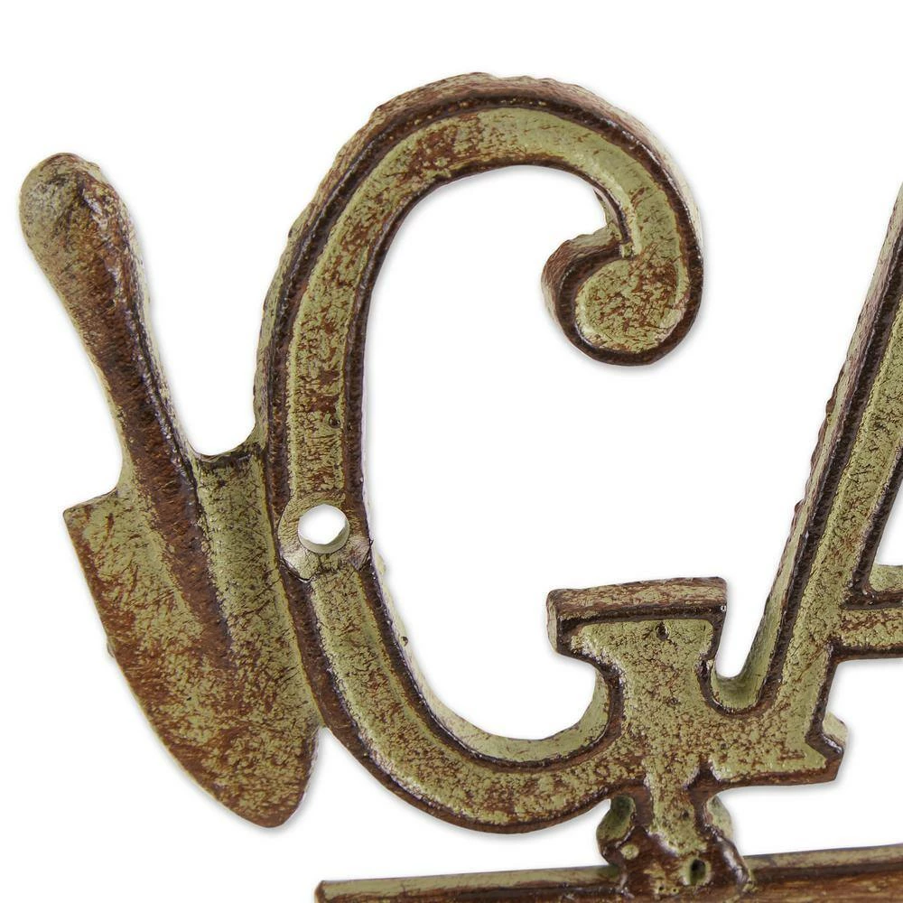 Zingz & Thingz 11.75 in. x 1.5 in. x 7.75 in. Bronze Cast Iron Garden Wall Hook - Image 3