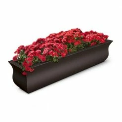 Mayne Valencia 48 in. x 10 in. Espresso Polyethylene Window Box