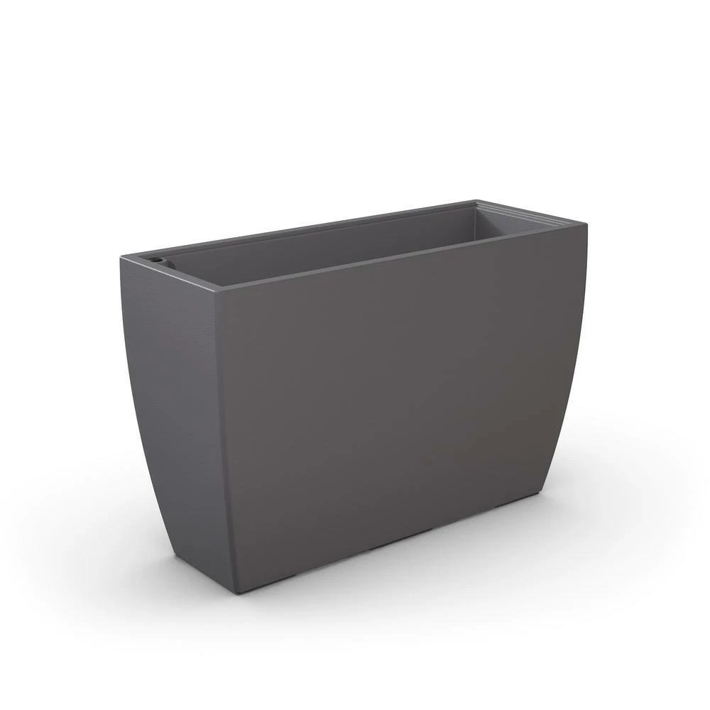 Mayne Kobi Trough Graphite Grey Polyethylene Planter - Image 2