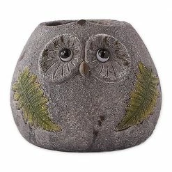 Zingz & Thingz Polyresin Owl Planter with Solar Lights