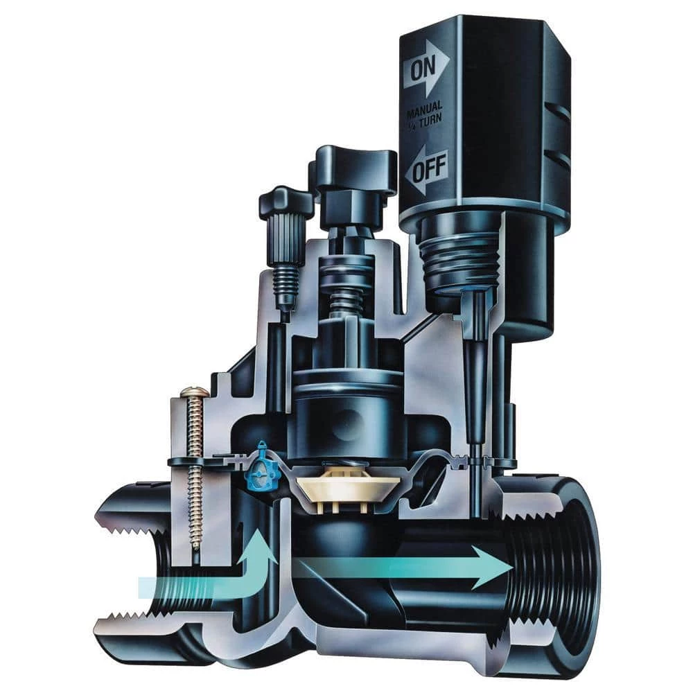 Rain Bird 3/4 in. In-Line Sprinkler Valve with Flow Control - Image 3