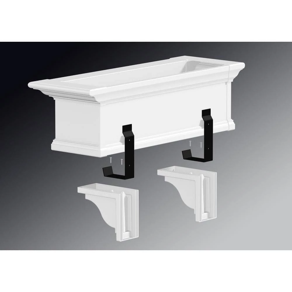 Mayne Yorkshire White Vinyl Decorative Corbel (2-Pack) - Image 3