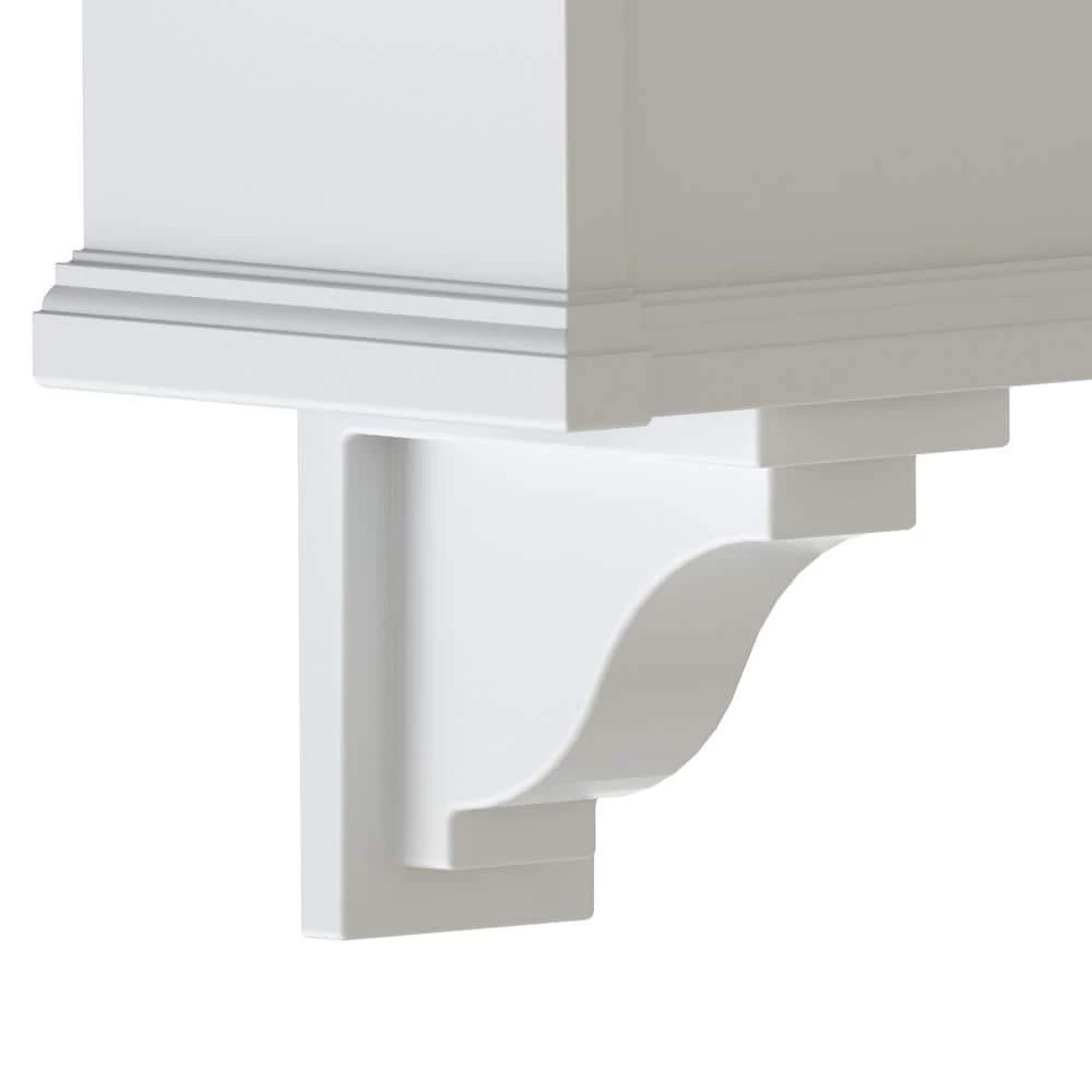 Mayne Yorkshire White Vinyl Decorative Corbel (2-Pack) - Image 2