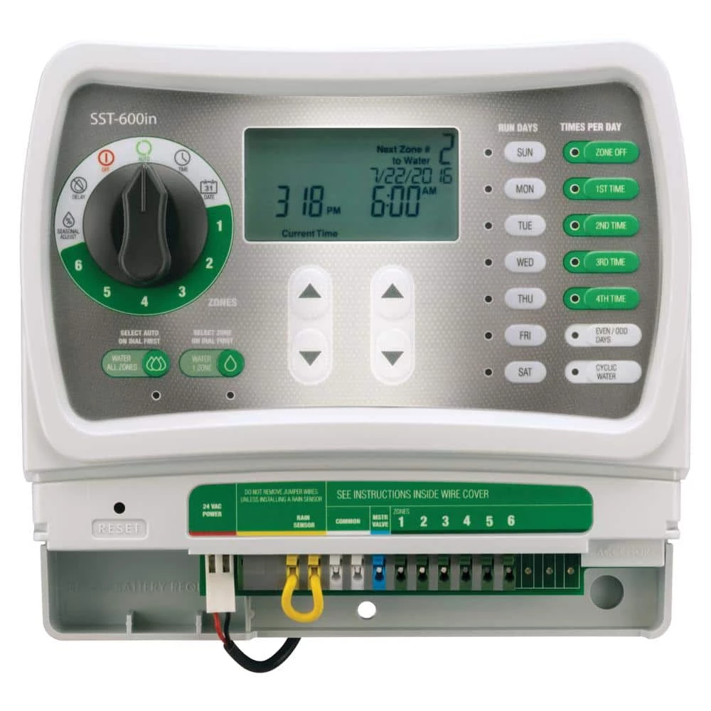 Rain Bird 6-Station Indoor Simple-To-Set Irrigation Timer - Image 4