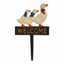 Zingz & Thingz Welcome Ducks Cast Iron Sign