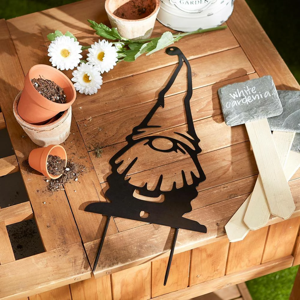 Zingz & Thingz Forest Gnome Iron Garden Stake - Image 3