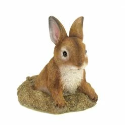 Zingz & Thingz 5.5 in. x 5.5 in. x 6.25 in. Curious Bunny Garden Decor