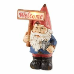 Zingz & Thingz Welcome Gnome Solar Statue
