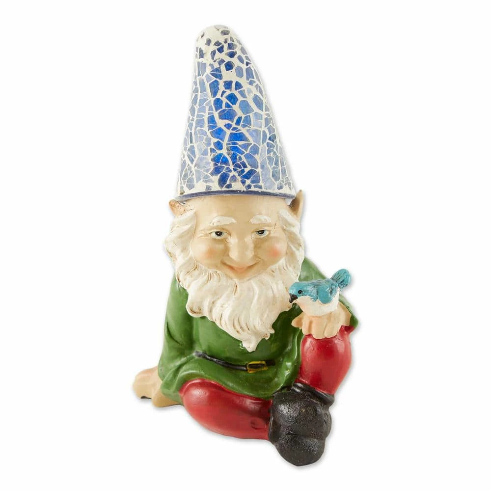Zingz & Thingz Cheery Gnome Solar Statue