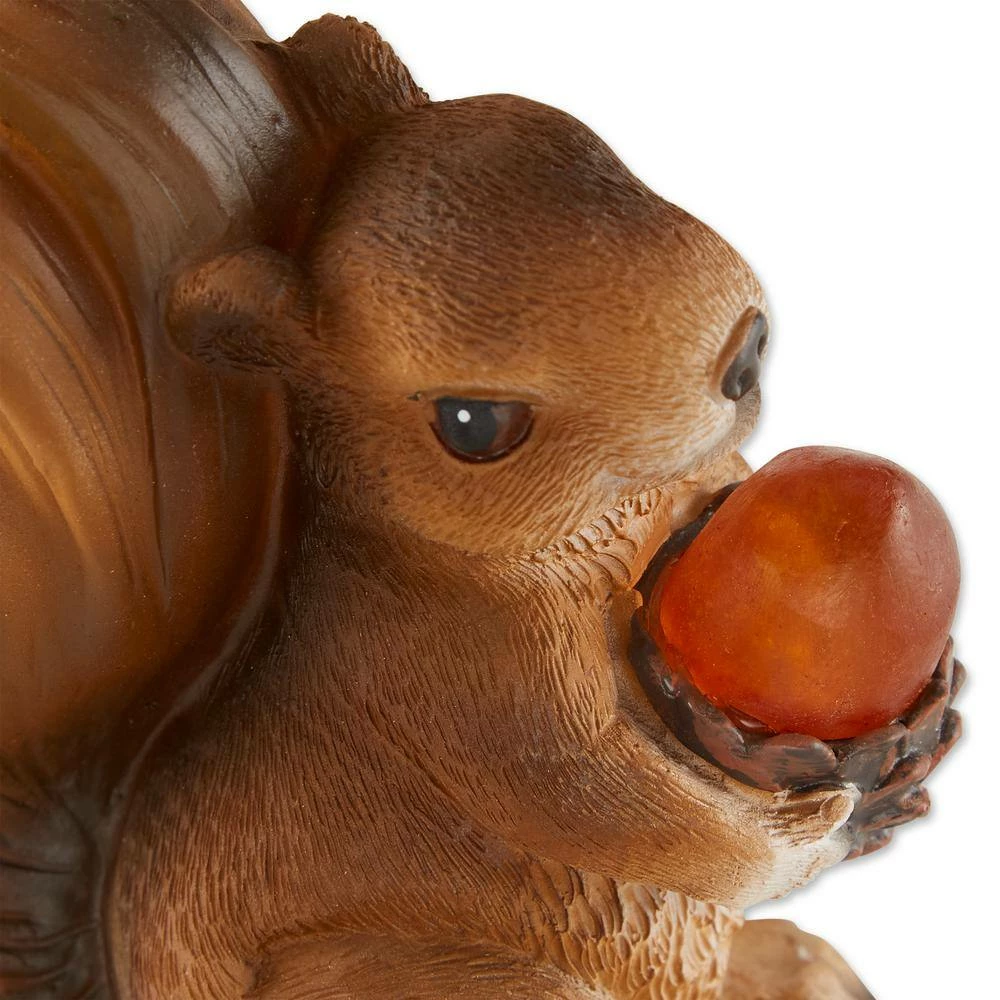 Zingz & Thingz 3.75 in. x 4.5 in. x 7.25 in. Squirrel Solar Statue - Image 9