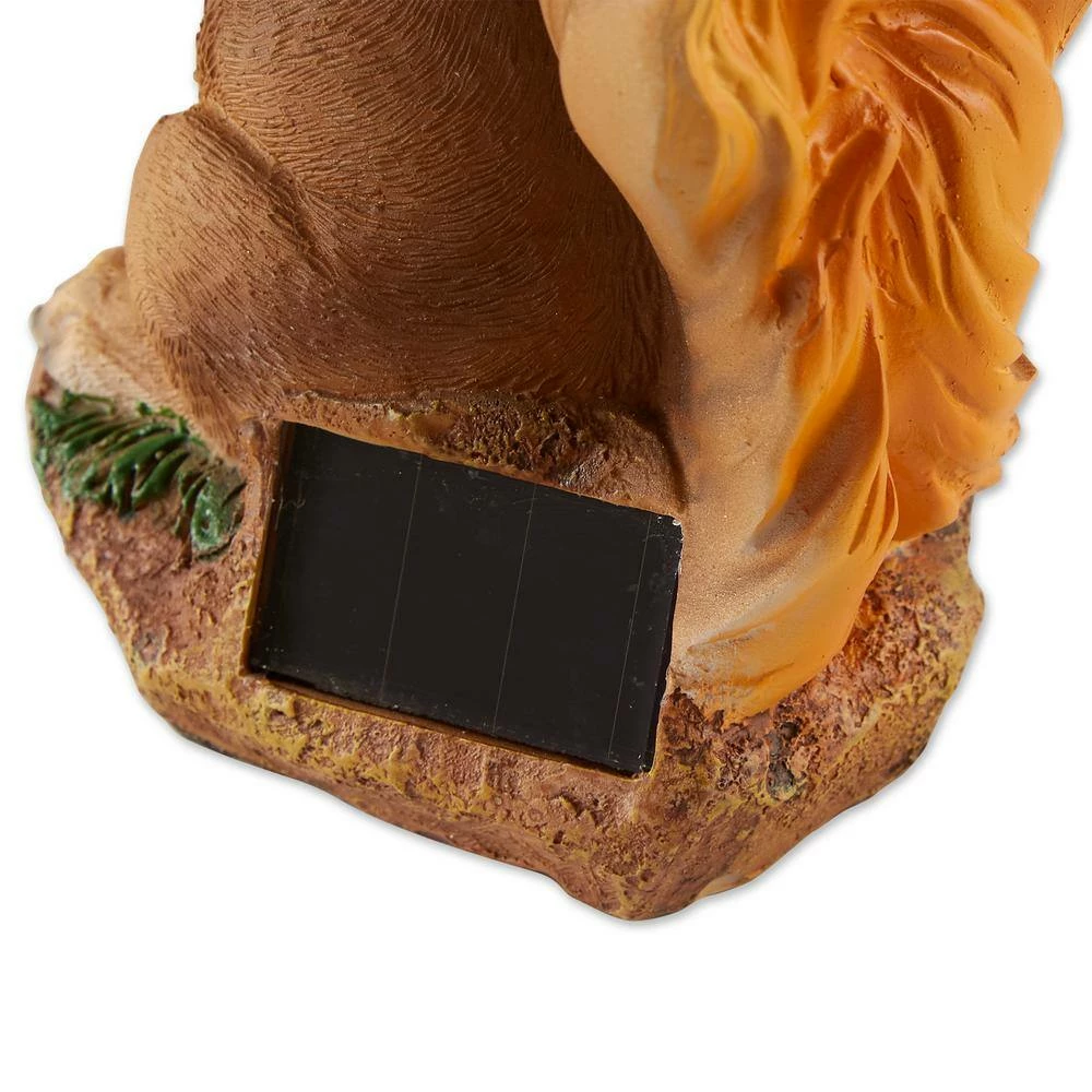 Zingz & Thingz 3.75 in. x 4.5 in. x 7.25 in. Squirrel Solar Statue - Image 8