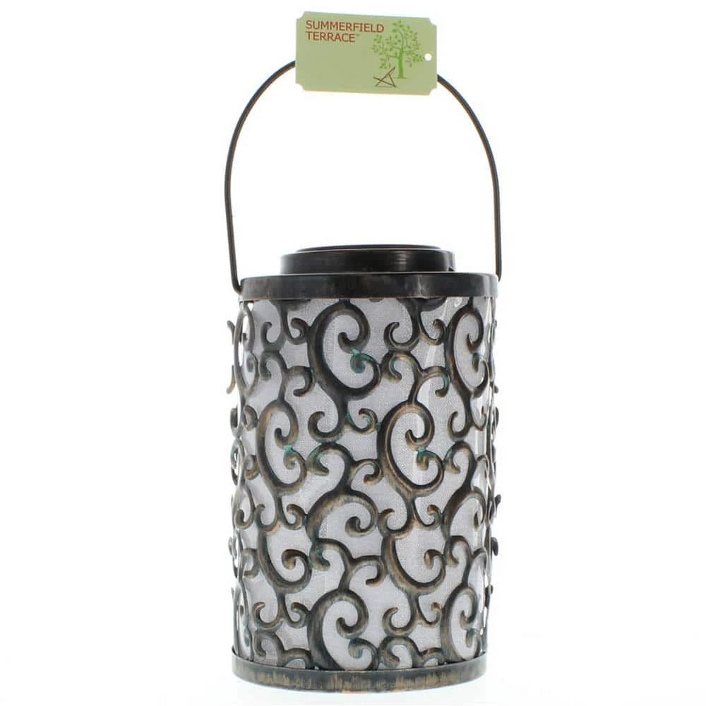 Zingz & Thingz 8.25 in. Garden Gate Solar Lantern - Image 4