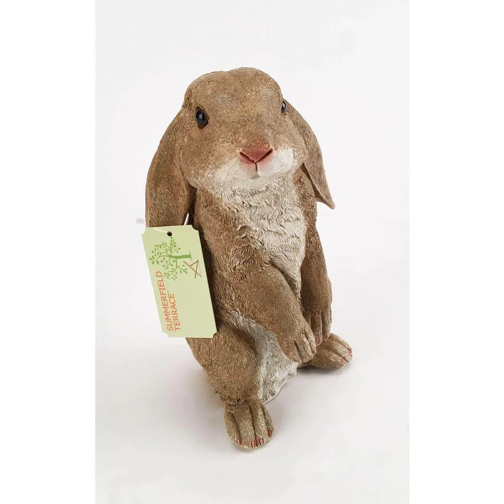 Zingz & Thingz 4.75 in. x 5 in. x 9.25 in. Curious Rabbit Garden Statue - Image 3