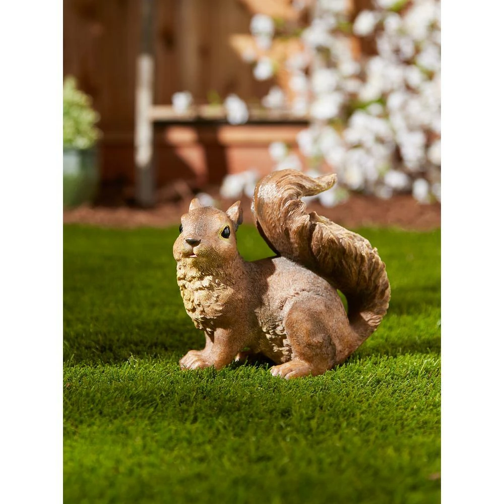 Zingz & Thingz 7 in. x 3.25 in. x 6 in. Curious Squirrel Garden Statue - Image 7