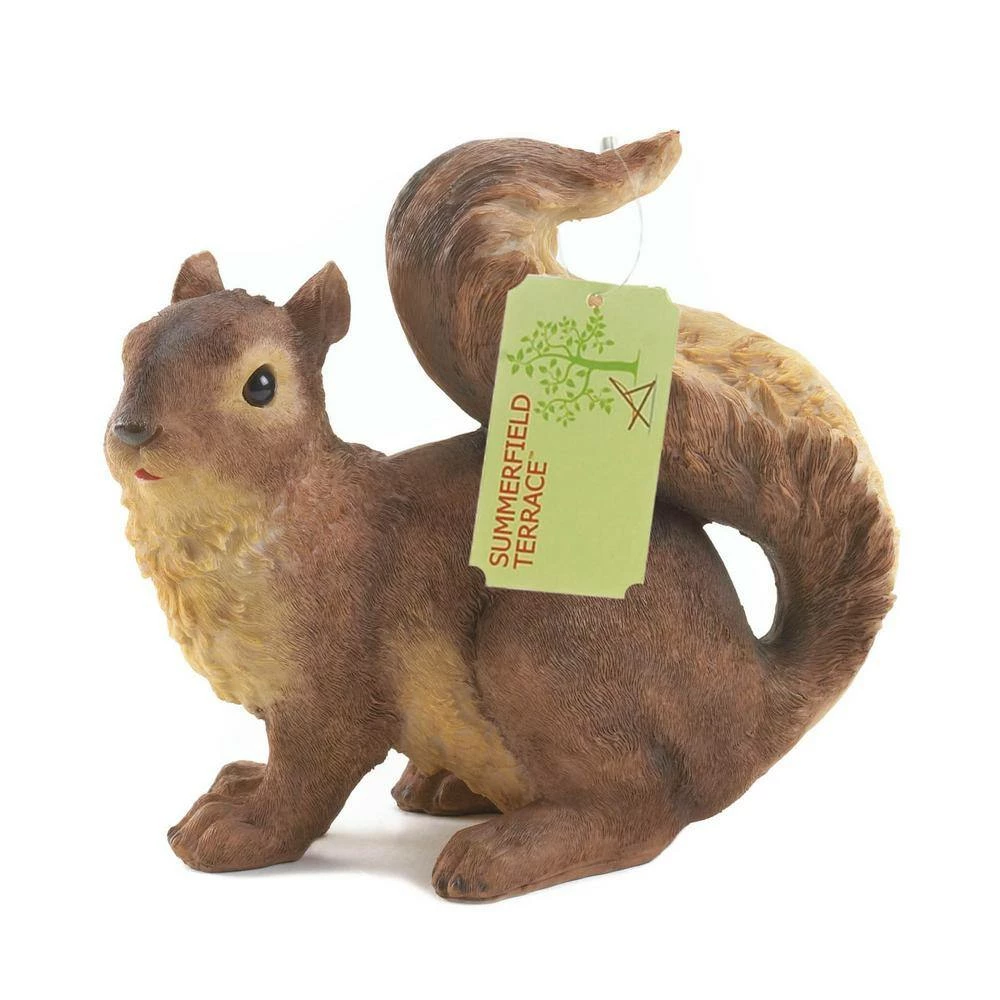 Zingz & Thingz 7 in. x 3.25 in. x 6 in. Curious Squirrel Garden Statue - Image 2