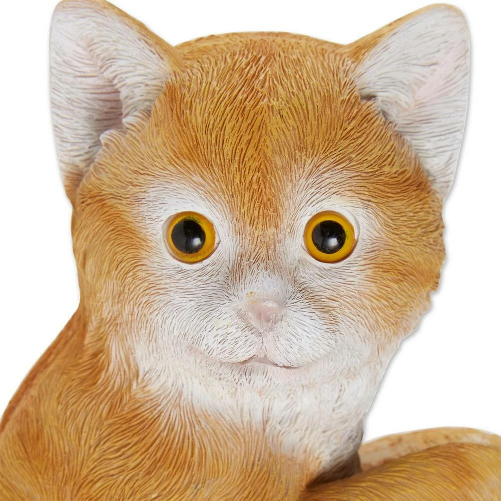 Zingz & Thingz 4.5 in. x 4 in. x 11.25 in. Climbing Cat Amber Decor - Image 3