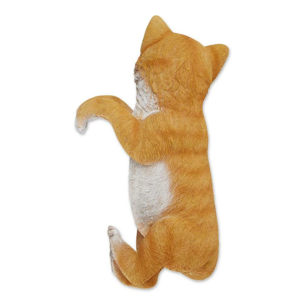 Zingz & Thingz 4.5 in. x 4 in. x 11.25 in. Climbing Cat Amber Decor - Image 2