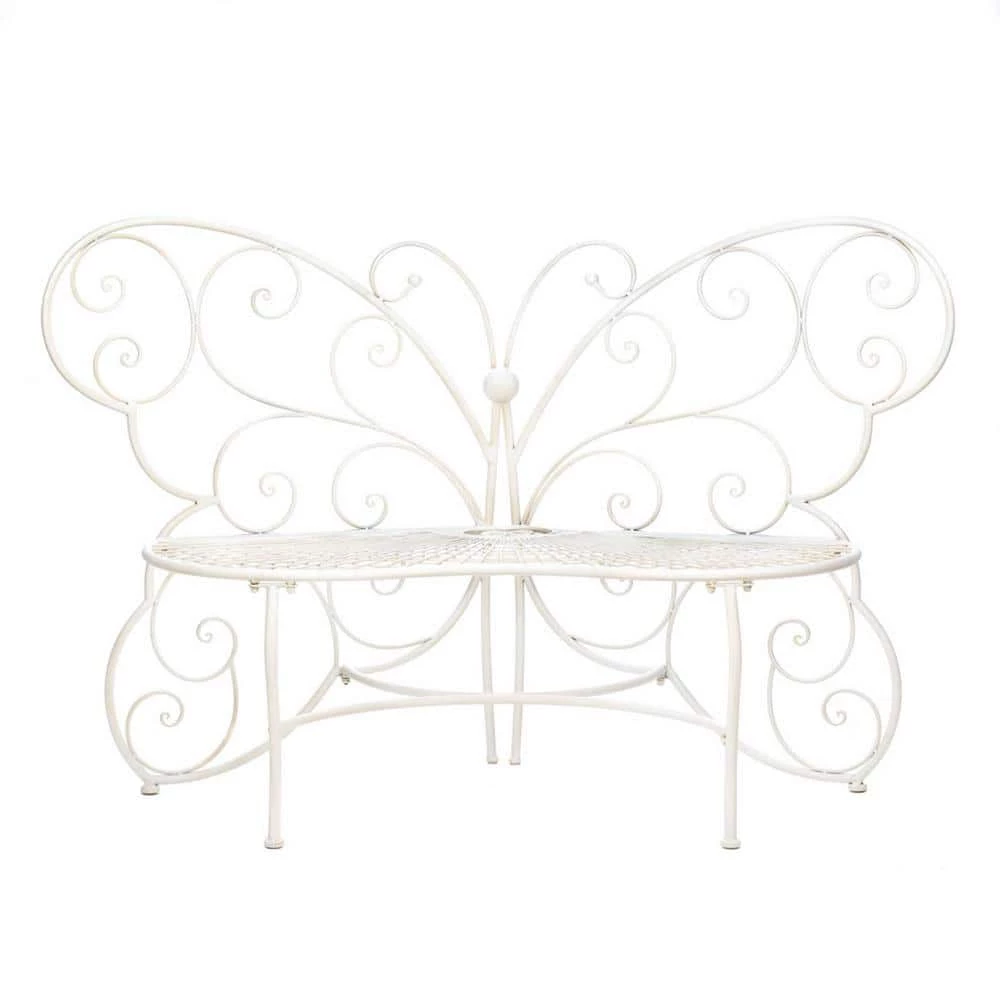 Zingz & Thingz 60.5 in. x 24.25 in. x 38.75 in. Butterfly Garden Bench