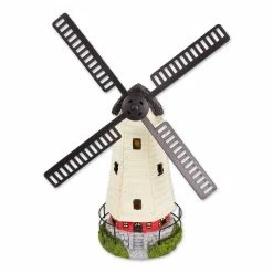 Zingz & Thingz 16.75 in. x 8 in. x 21.12 in. Solar Windmill Light house