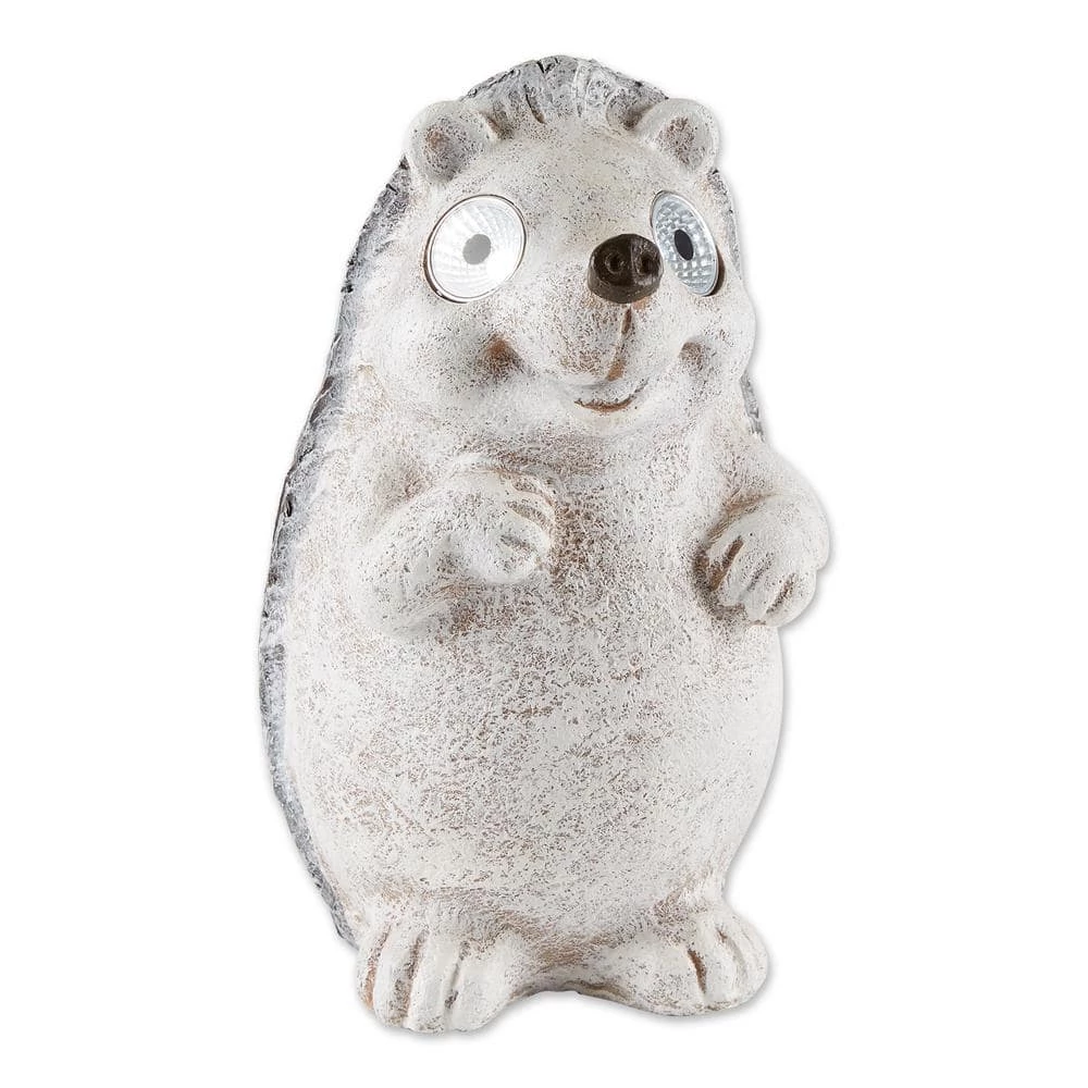 Zingz & Thingz 8 in. x 8.5 in. x 12 in. Solar Hedgehog Statue