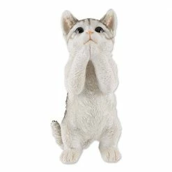 Zingz & Thingz 4.75 in. x 5 in. x 9 in. Pretty Please Cat Figurine