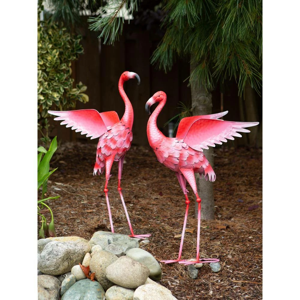 Zingz & Thingz 13 in. x 17 in. x 34.5 in. Large Flying Flamingo - Image 3