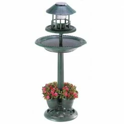 Zingz & Thingz 17 in. x 17 in. x 36.5 in. Verdigris Garden Centerpiece