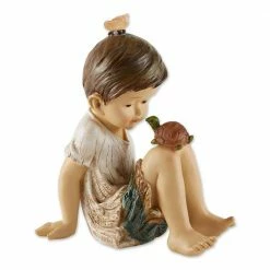 Zingz & Thingz 5.75 in. x 9 in. x 10.5 in. Making Friends Solar Sculpture