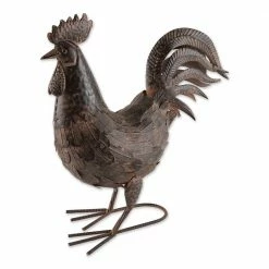 Zingz & Thingz 11.25 in. x 3.75 in. x 14.5 in. Hen with Chicks Sculpture