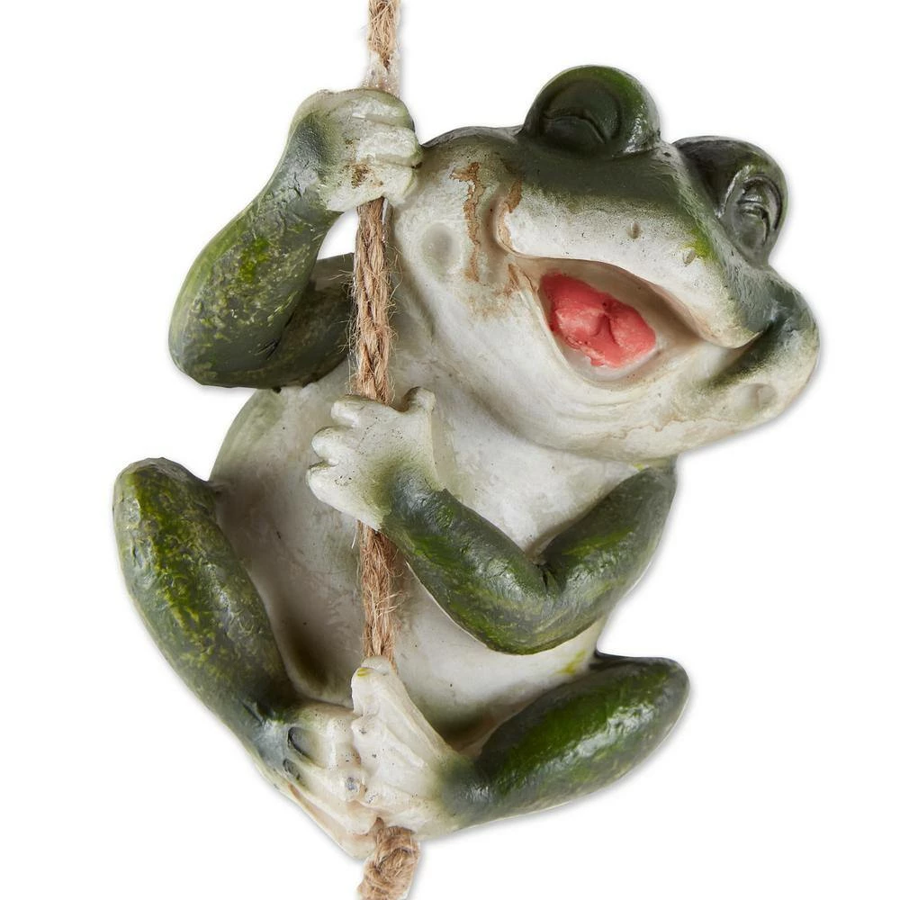 Zingz & Thingz 3.25 in. x 3 in. x 30.25 in. Frolicking Frogs Hanging Decoration - Image 4