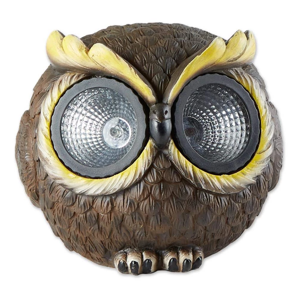 Zingz & Thingz Medium Solar Owl Figurine