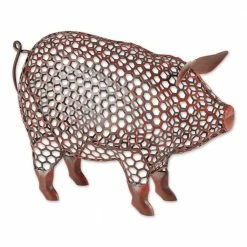 Zingz & Thingz Chicken Wire Pig Sculpture