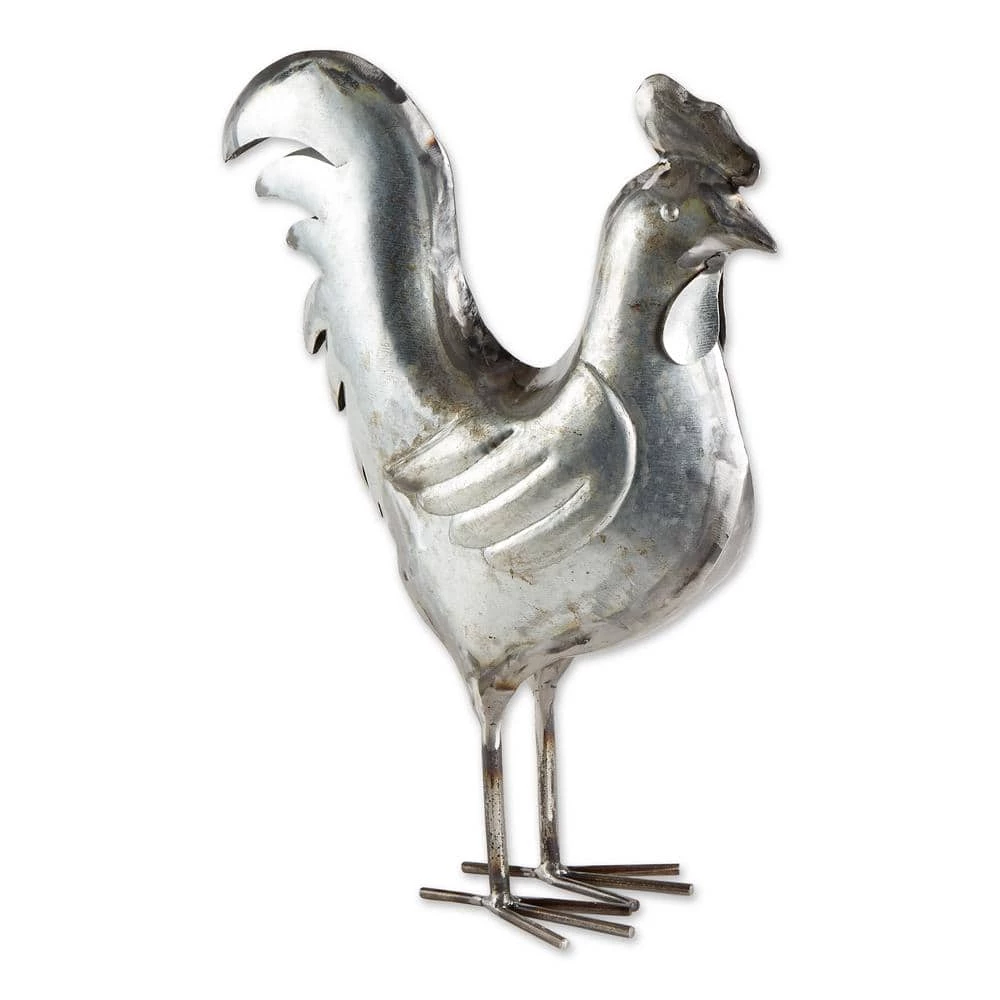 Zingz & Thingz Galvanized Rooster Sculpture