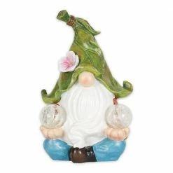Zingz & Thingz Gnome Meditating Solar Statue